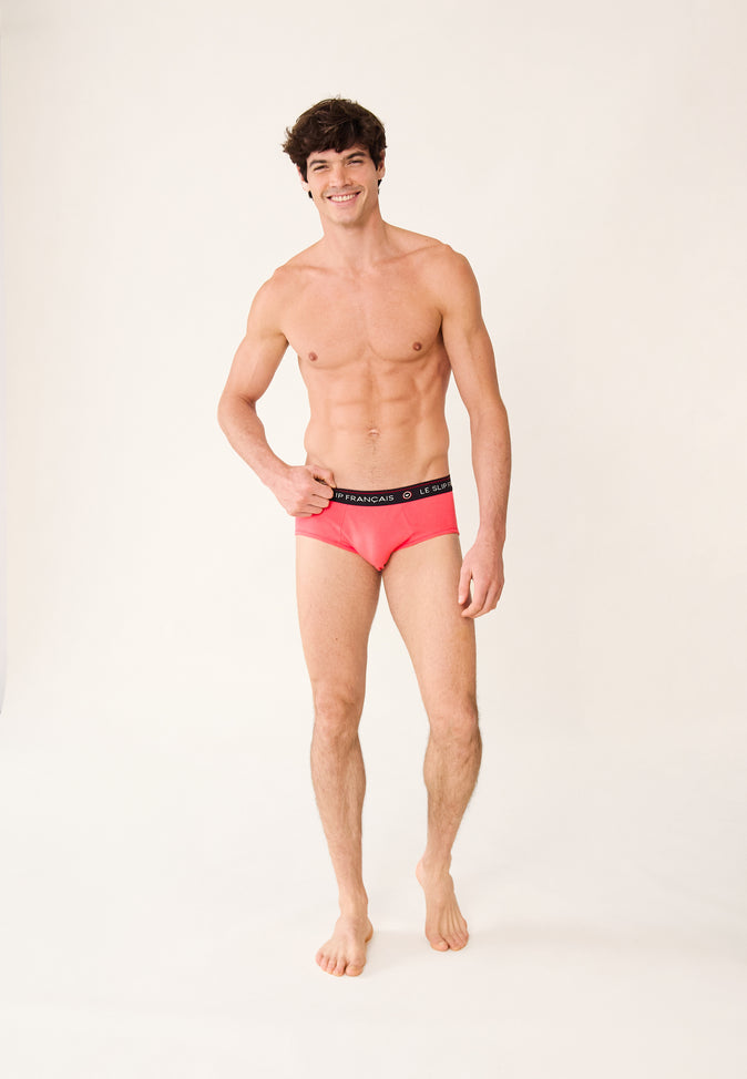 Le Slip Français Slip En Coton Intrépide Neon Pink