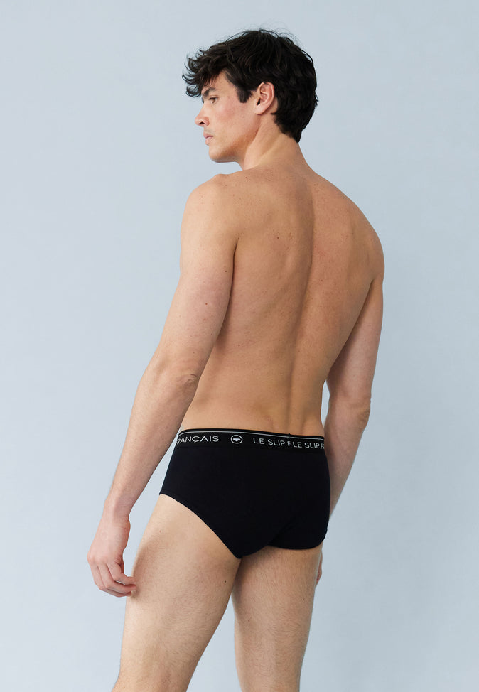 Le Slip Français Slip En Coton Intrépide Noir