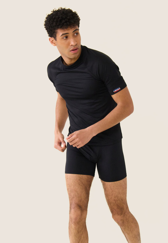 Le Slip Français T-shirt En Polyamide Tobias Noir