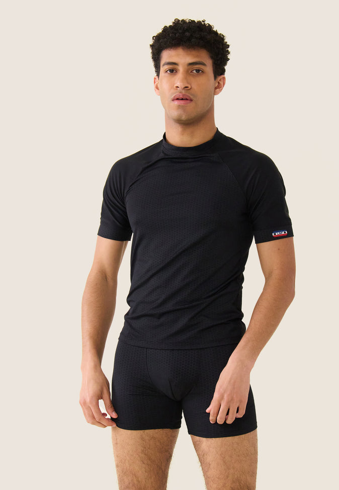 le slip français T-shirt en polyamide Tobias Noir