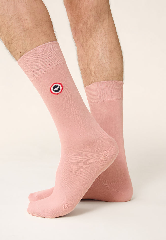 Le Slip Français Semainier De Chaussettes Mi-hautes En Coton Pack Semainier Lucas Marine Gris Bleu Blanc Rose
