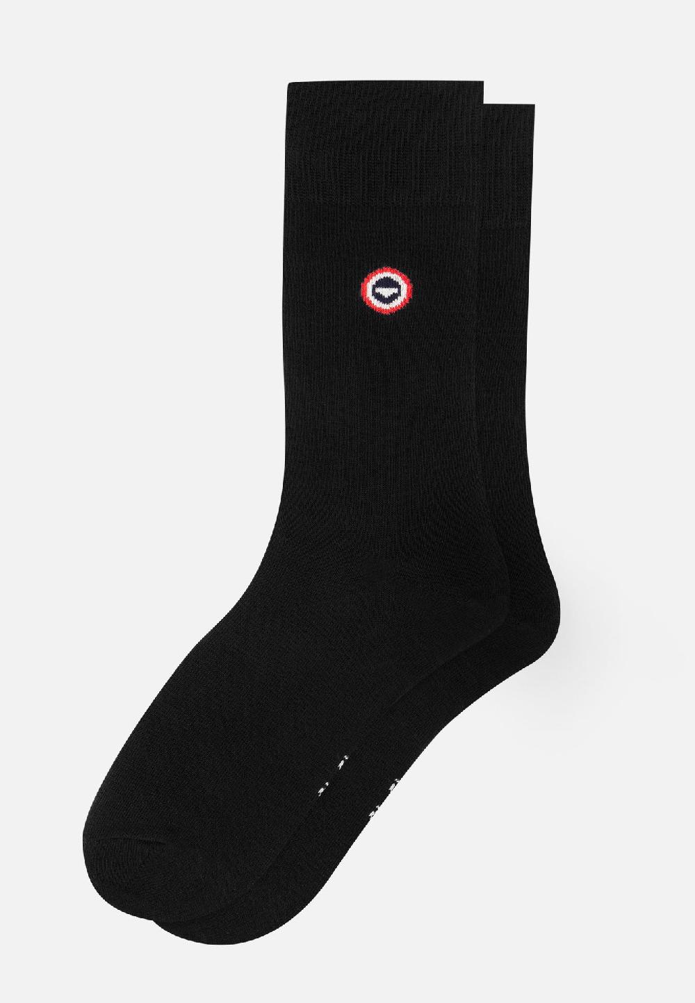 Le Slip Français Semainier De Chaussettes Mi-hautes En Coton Pack Semainier Robuste Marine Noir