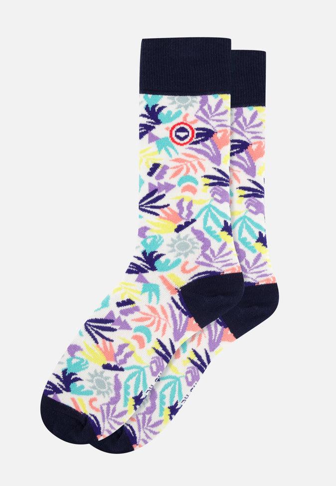Le Slip Français Semainier De Chaussettes Mi-hautes En Coton Pack Semainier Lucas Viola Mint Neon Pink Marine Little Jungle Rose Des Bois Gris Chiné Drapeau Blanc