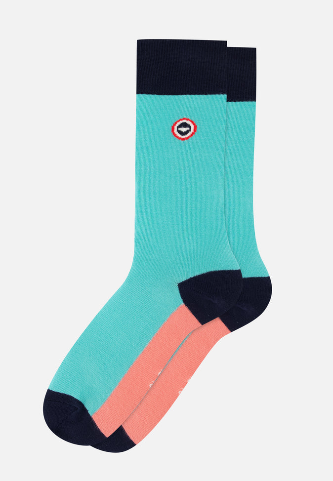 Le Slip Français Semainier De Chaussettes Mi-hautes En Coton Pack Semainier Lucas Viola Mint Neon Pink Marine Little Jungle Rose Des Bois Gris Chiné Drapeau Blanc
