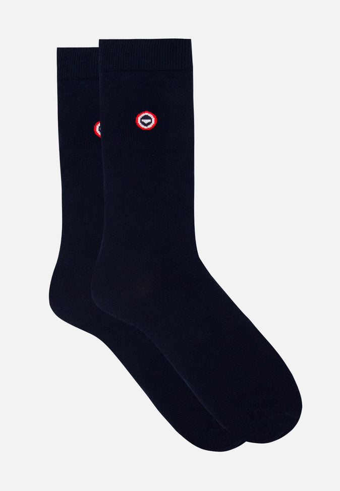 Le Slip Français Semainier De Chaussettes Mi-hautes Pack Semainier Chaussettes Lucas Noir Gris Chiné Marinière Drapeau Marine