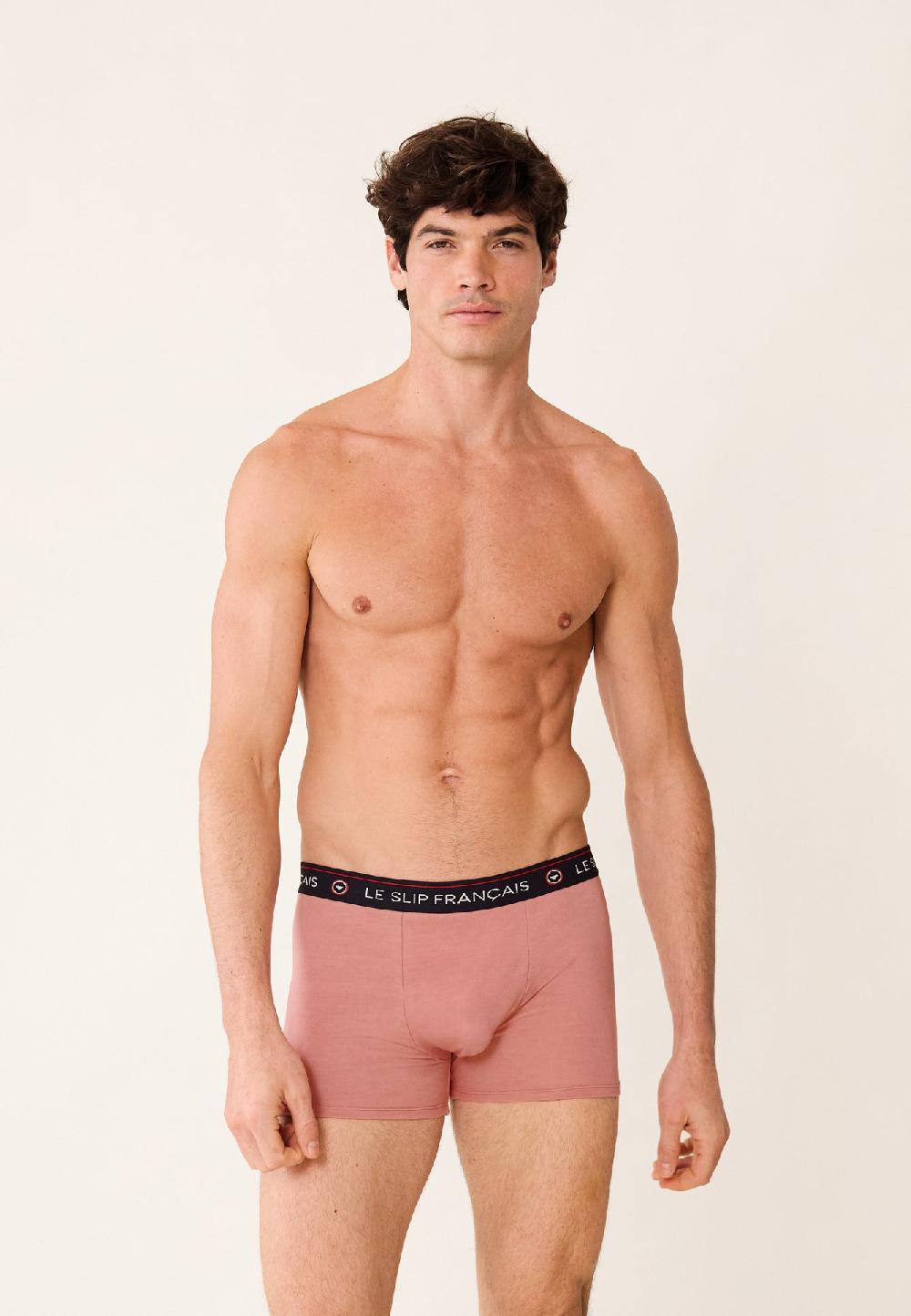 Le Slip Français Sept Boxers En Coton Pack Semainier Boxer Redoutable Marine Bleu Fluo Gris Chiné Rose Des Bois Blanc Bleu Jean Argile Rouge