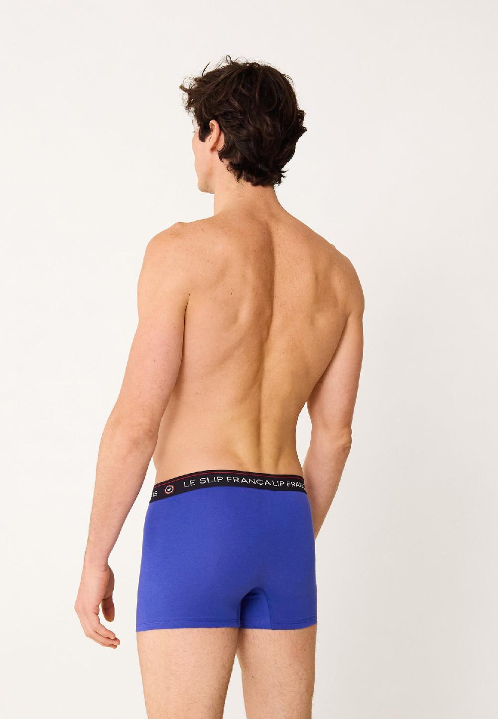 Le Slip Français Sept Boxers En Coton Pack Semainier Boxer Redoutable Bleu Éblouissant Tournesol Marine Emeraude Blanc Marius Cami Tournesol Gavotte Purple