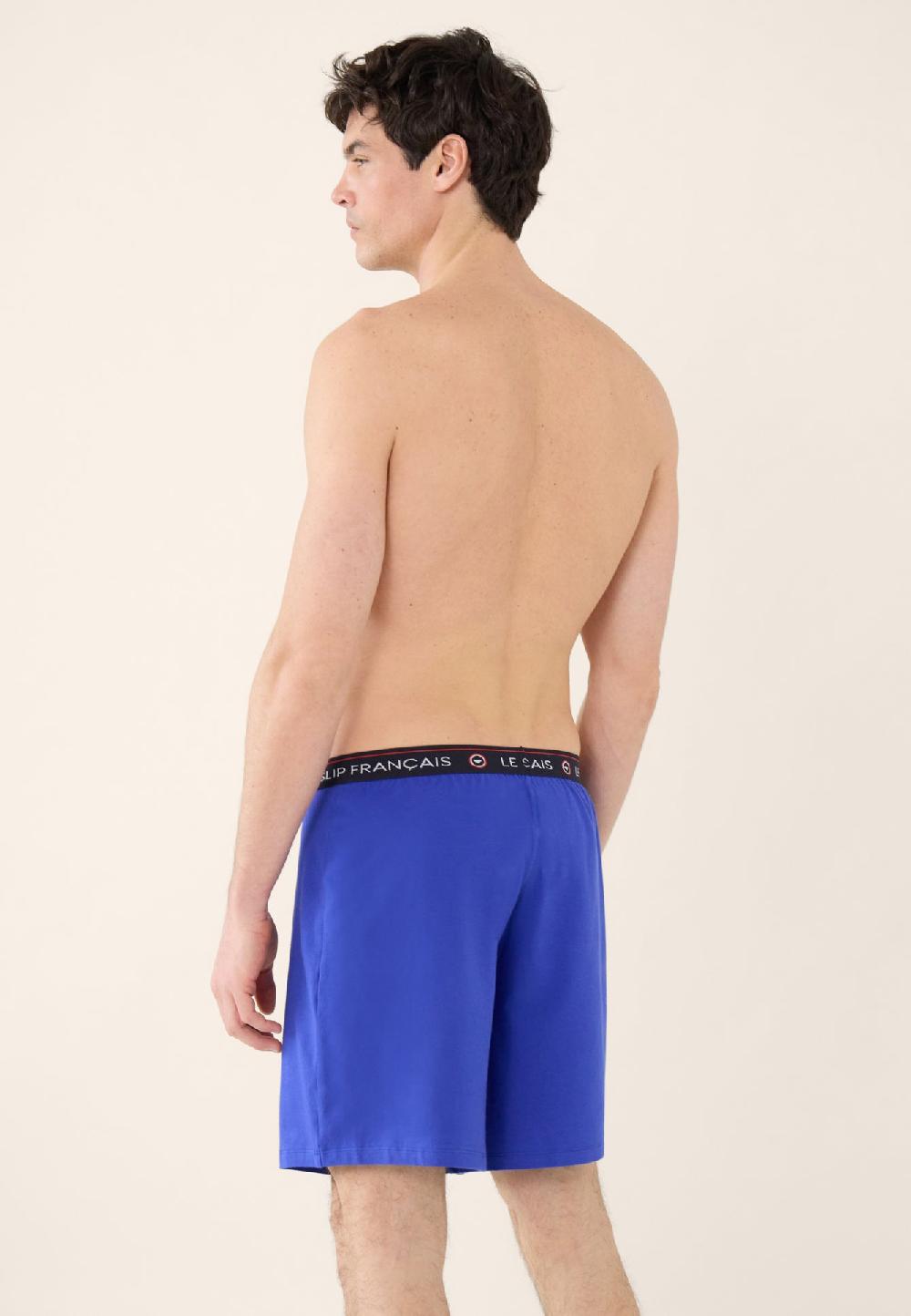 Le Slip Français Short De Pyjama En Coton Invincible Bleu Eblouissant