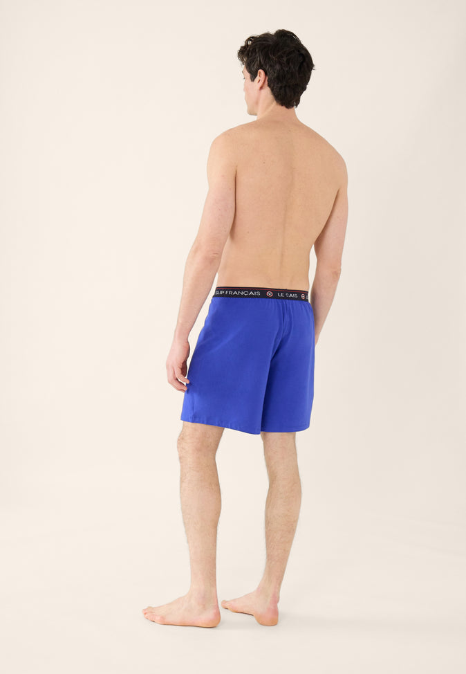 Le Slip Français Short De Pyjama En Coton Invincible Bleu Eblouissant
