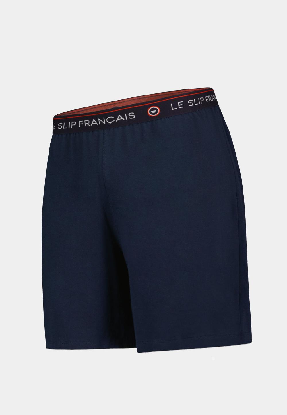 Le Slip Français Short De Pyjama En Coton Invincible Marine