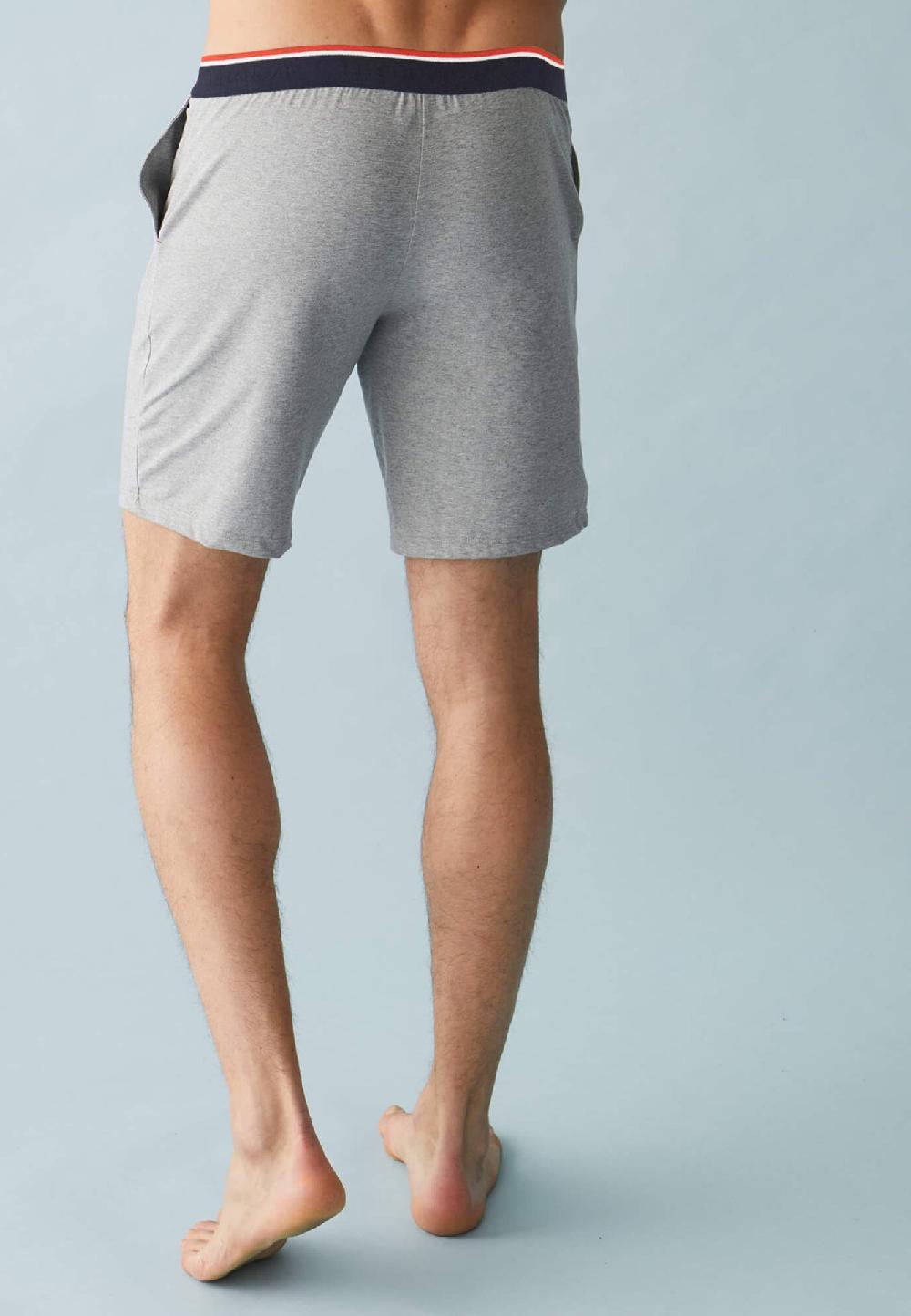 Le Slip Français Short De Pyjama En Coton Zouzou Gris Chiné