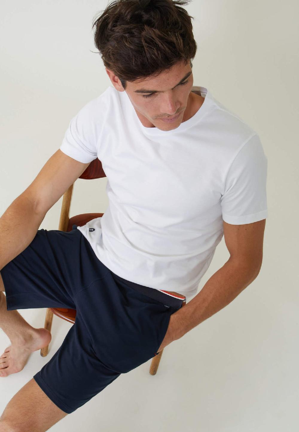 Le Slip Français Short De Pyjama En Coton Zouzou Marine