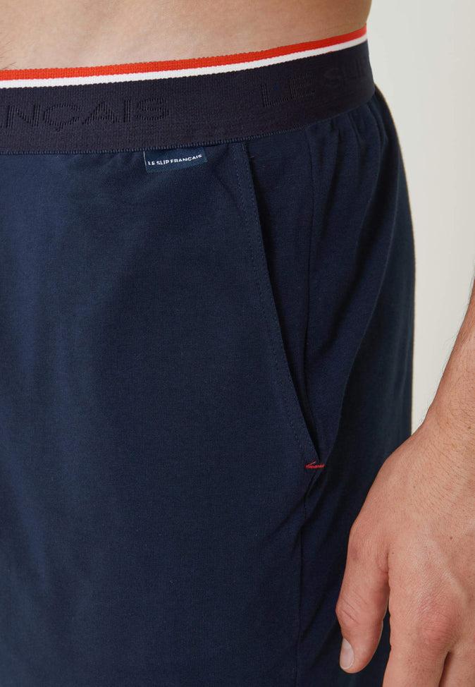 Le Slip Français Short De Pyjama En Coton Zouzou Marine
