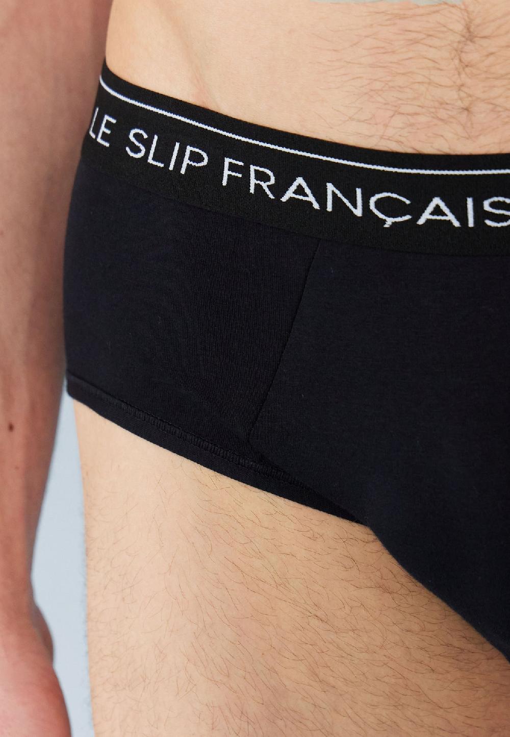 Le Slip Français Six Pack Slips En Coton Pack 6 Slip Intrépide Marine Noir Bleu Jean
