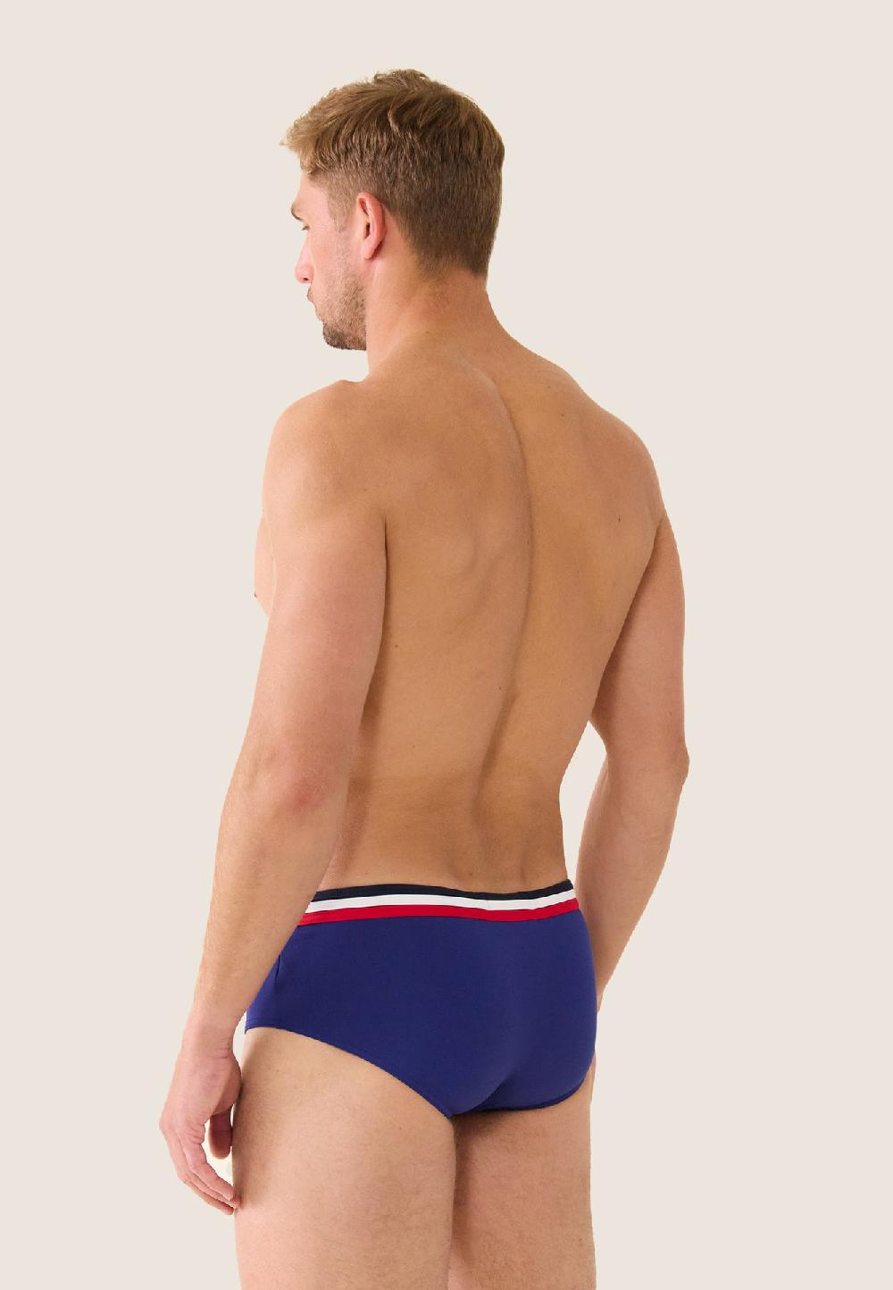 Le Slip Français Slip De Bain En Polyamide Amiral Indigo