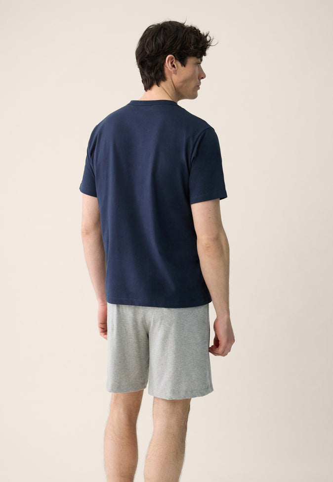 Le Slip Français T-shirt Manches Courtes En Coton Formidable Marine