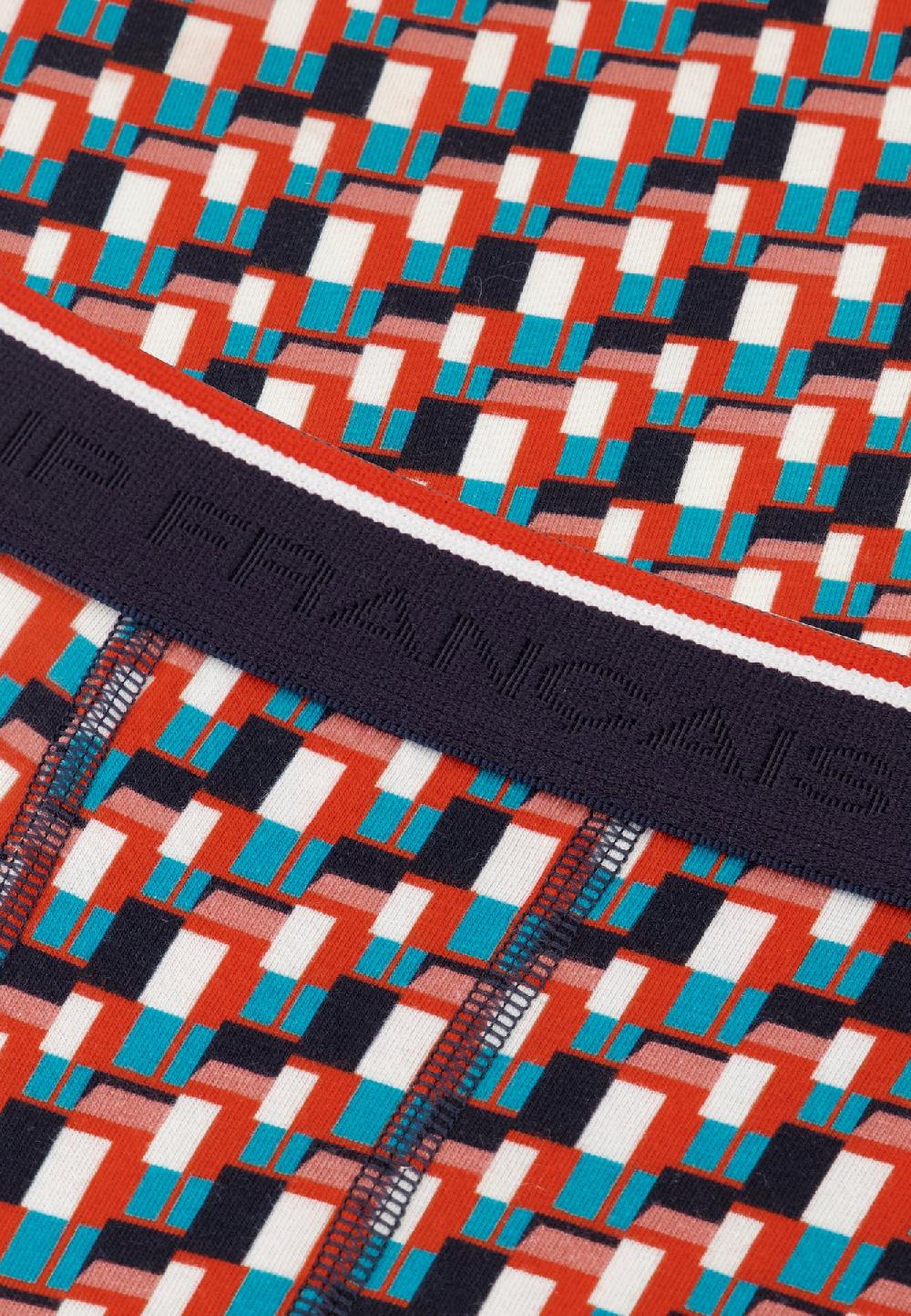 Le Slip Français Trio De Boxers En Coton Pack Trio Boxer Redoutable Marine Rose Des Bois Marius Corbusier