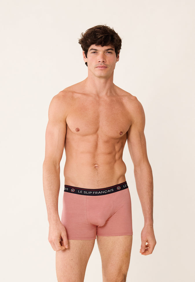 Le Slip Français Trio De Boxers En Coton Pack Trio Boxer Redoutable Marine Rose Des Bois Marius Corbusier