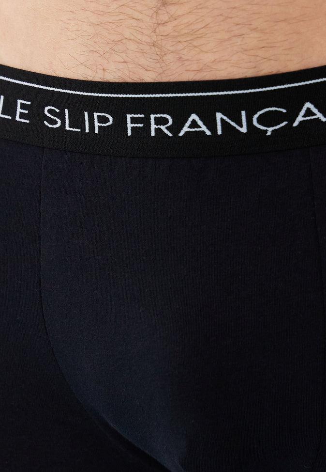 Le Slip Français Trio De Boxers En Coton Pack Trio Boxer Redoutable Noir