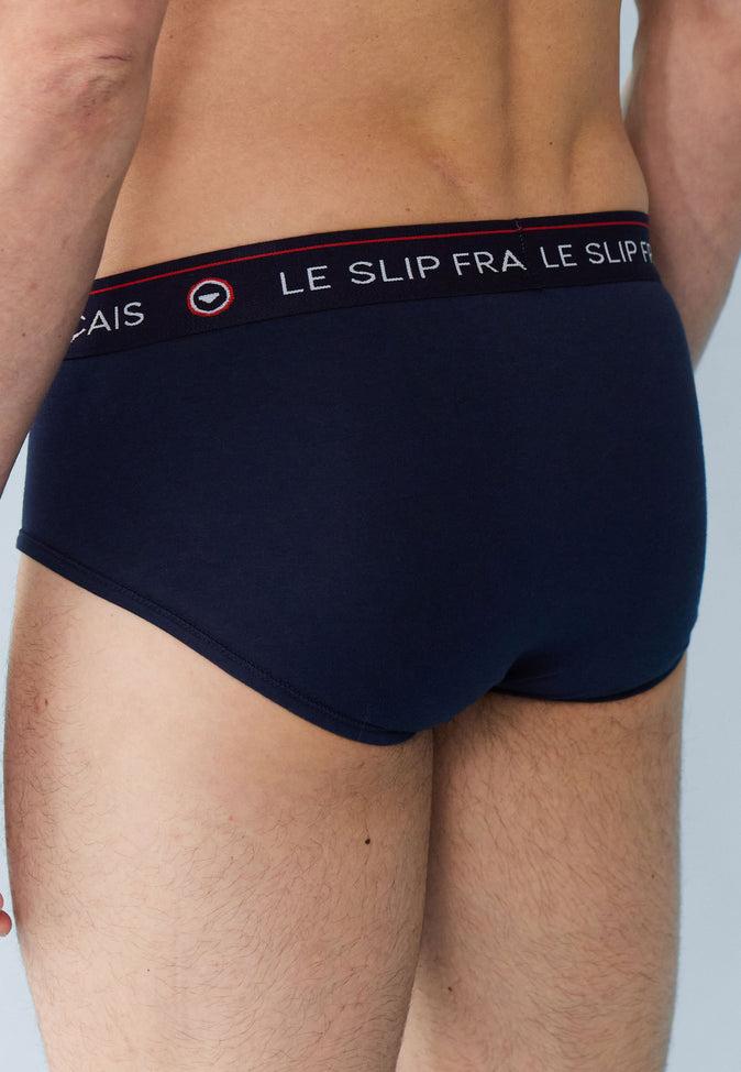 Le Slip Français Trio De Slips En Coton Pack Trio Slip Intrépide Marine