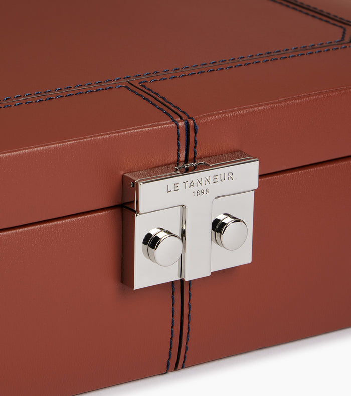 Le Tanneur Coffret 6 Montres Et Boutons De Manchettes En Cuir