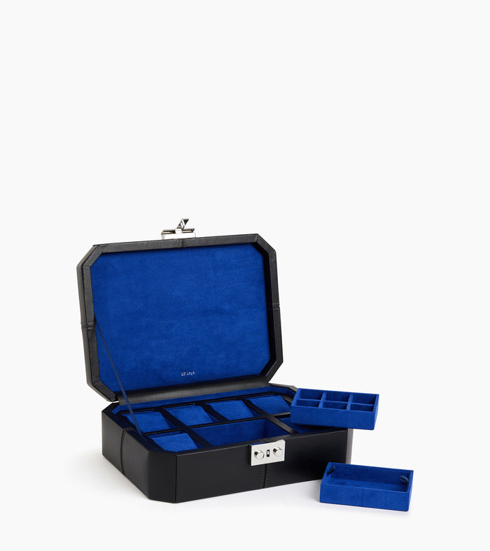 Le Tanneur Coffret 6 Montres Et Boutons De Manchettes En Cuir