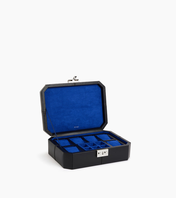 le tanneur coffret 6 montres et boutons de manchettes en cuir