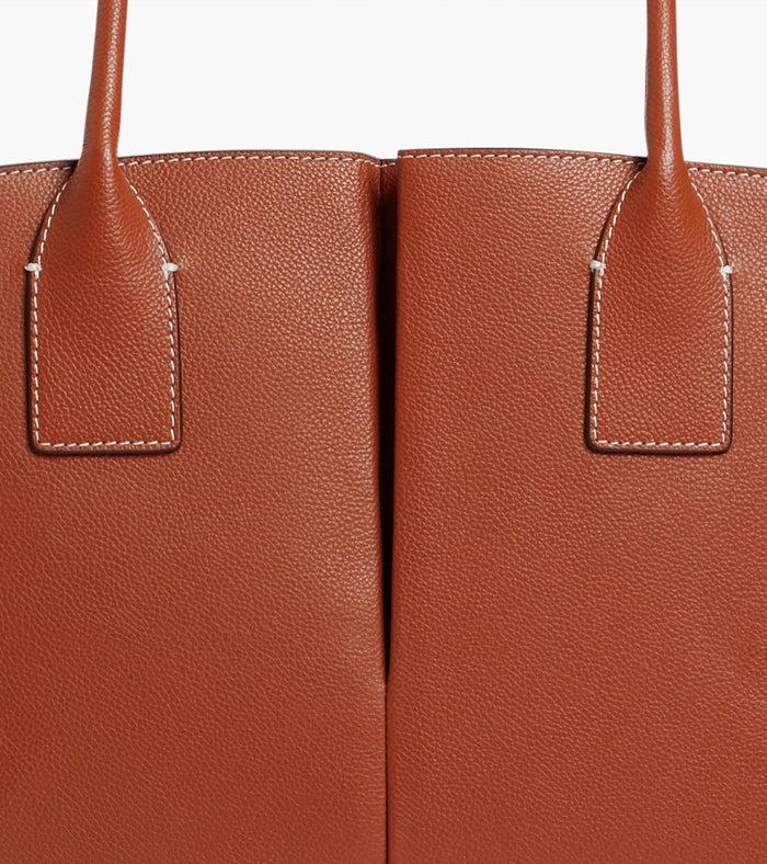 Le Tanneur Grand Sac Cabas En Cuir Grainé