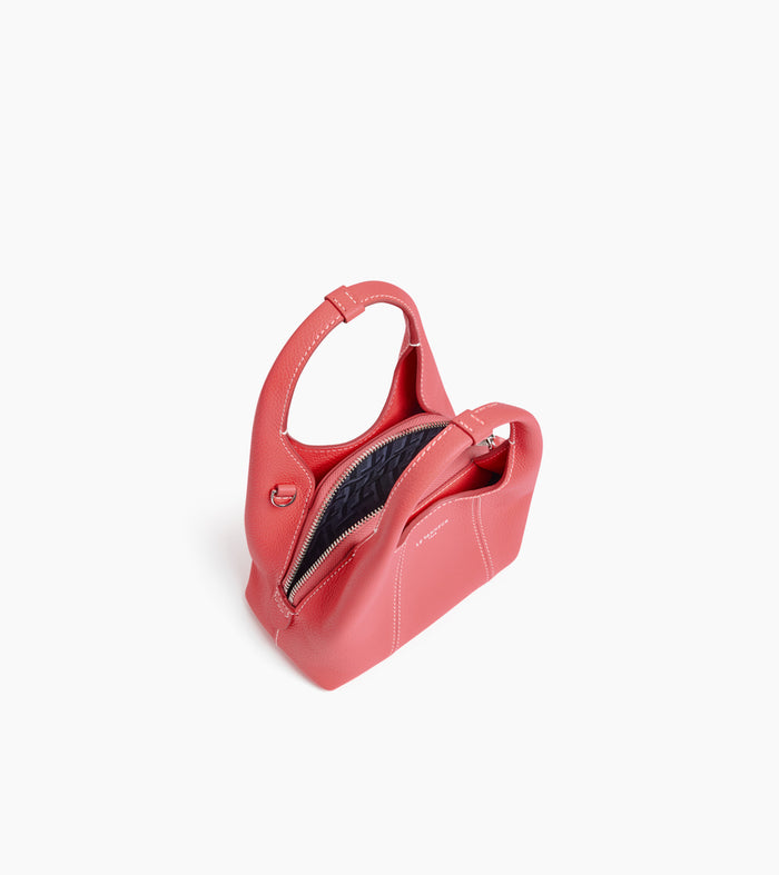 Le Tanneur Mini Sac à Main En Cuir Grainé