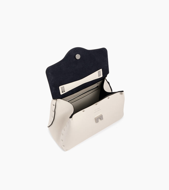 Le Tanneur Petit Sac à Main En Cuir Grain Chèvre