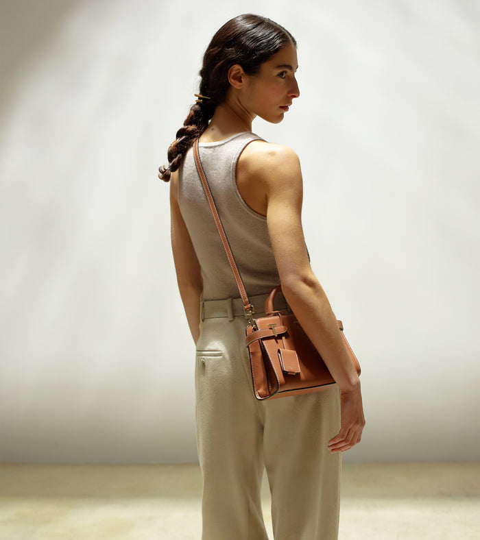 le Tanneur Petit Sac à Main En Cuir Grainé