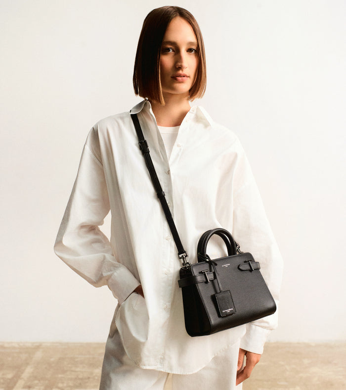 Le Tanneur Petit Sac à Main En Cuir Grainé