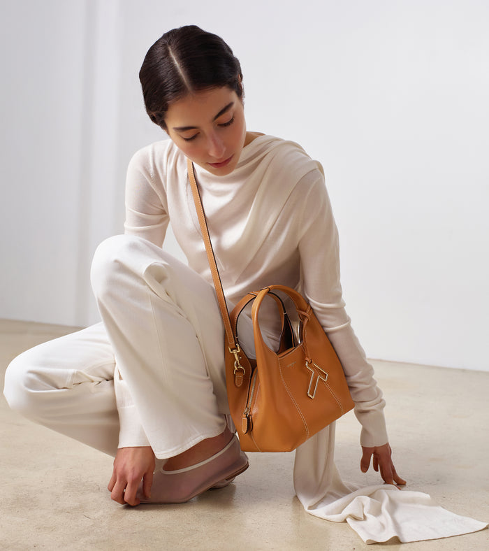 Le Tanneur Petit Sac à Main En Cuir Grainé
