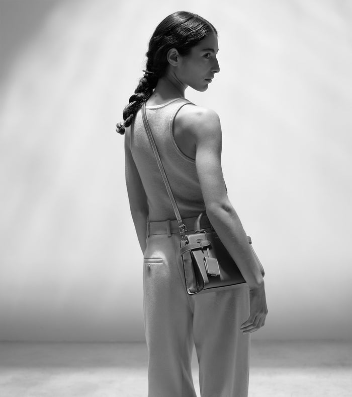 Le Tanneur Petit Sac à Main En Cuir Grainé