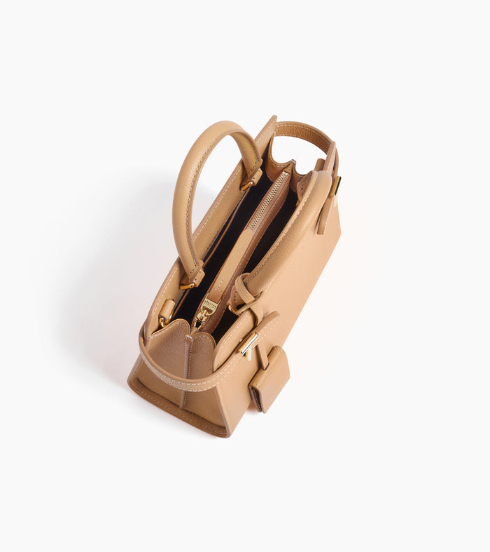 Le Tanneur Petit Sac à Main En Cuir Grainé