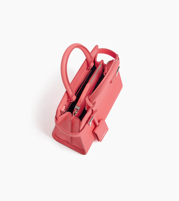 Le Tanneur Petit Sac à Main En Cuir Signature T