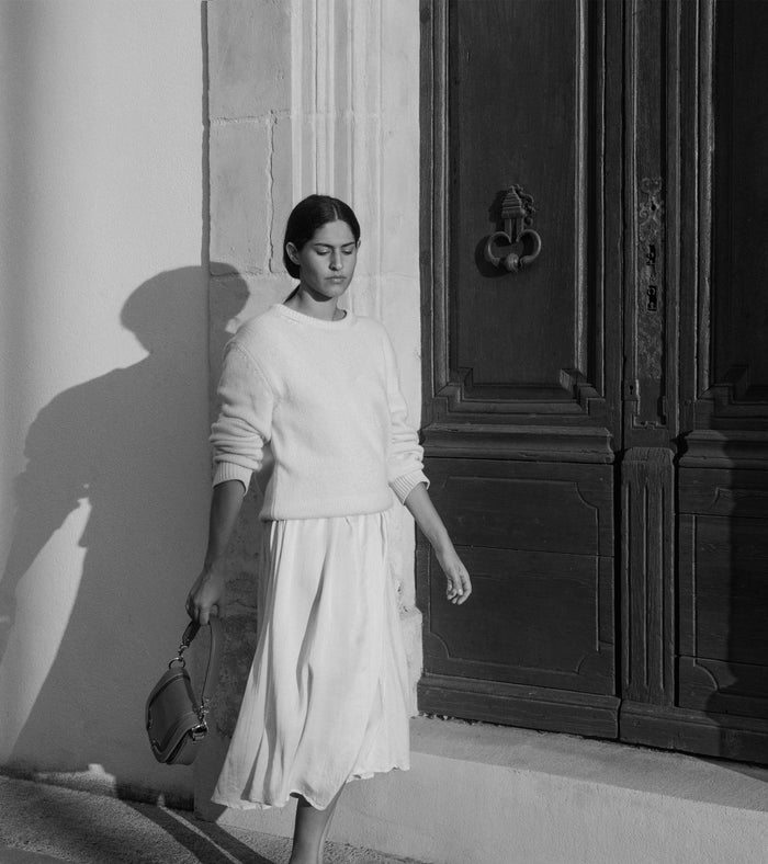 Le Tanneur Petit Sac Bandoulière En Cuir Grainé