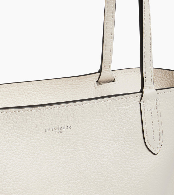 Le Tanneur Petit Sac Cabas En Cuir Grainé