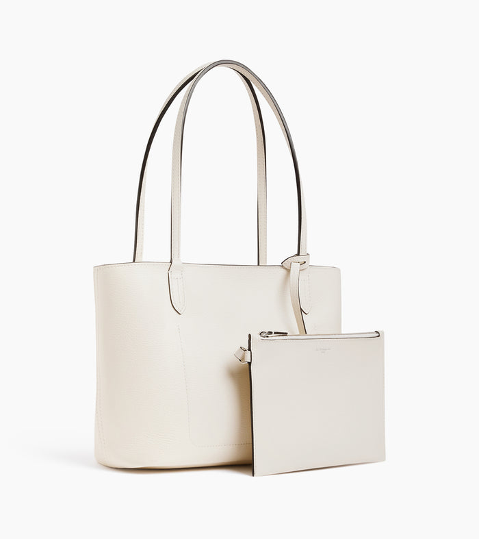 Le Tanneur Petit Sac Cabas En Cuir Grainé