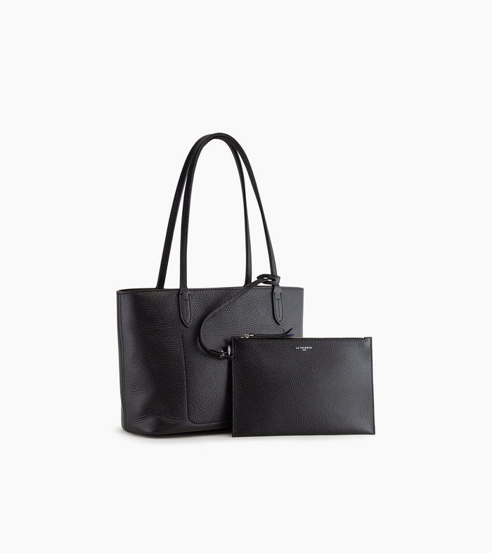 Le Tanneur Petit Sac Cabas En Cuir Grainé