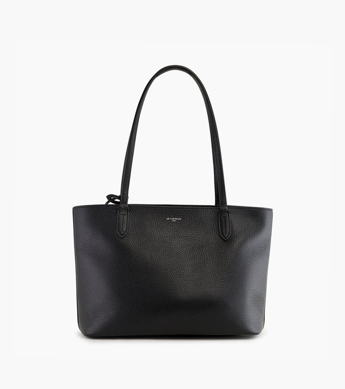 le tanneur petit sac cabas en cuir grainé