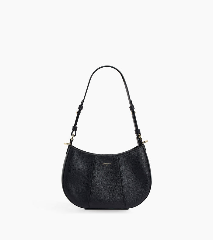 Le Tanneur Petit Sac Demi-lune En Cuir Grainé