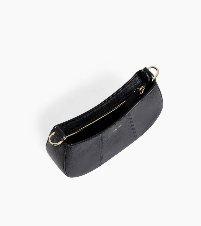 Le Tanneur Petit Sac Demi-lune En Cuir Grainé