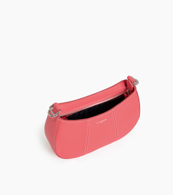 Le Tanneur Petit Sac Demi-lune En Cuir Grainé