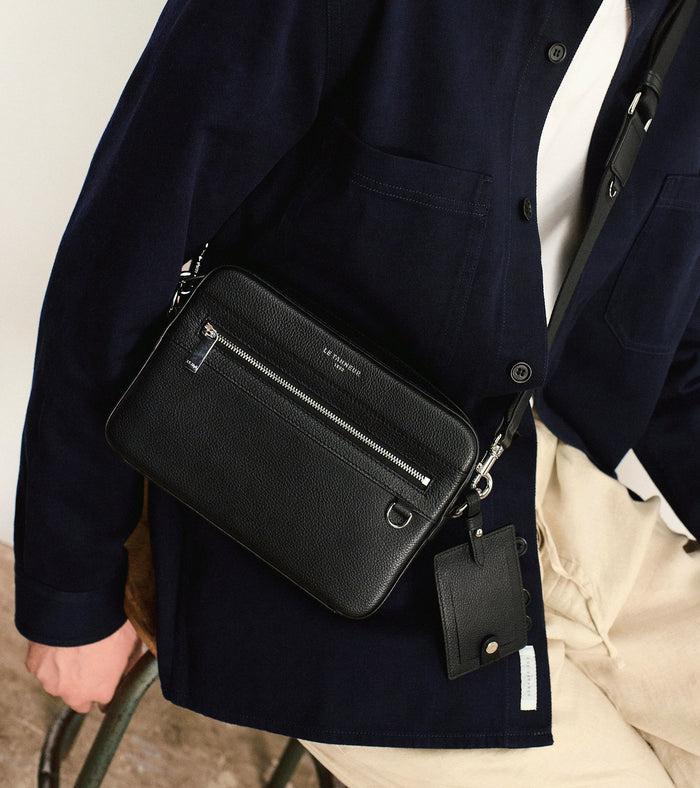 le tanneur petite sacoche en cuir grainé