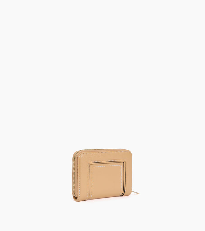 Le Tanneur Porte Cartes Zippé En Cuir Grainé