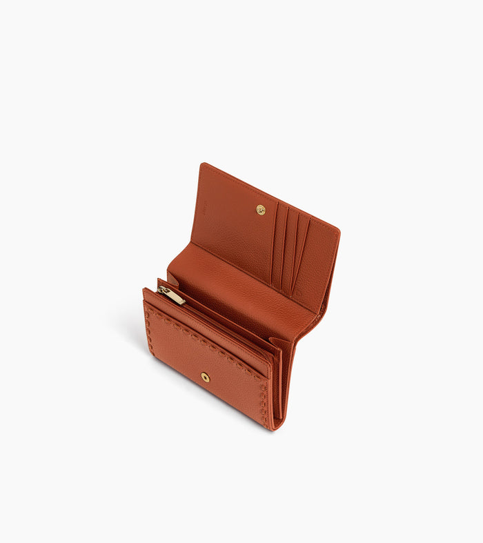 Le Tanneur Portefeuille En Cuir Grainé Et Lisse