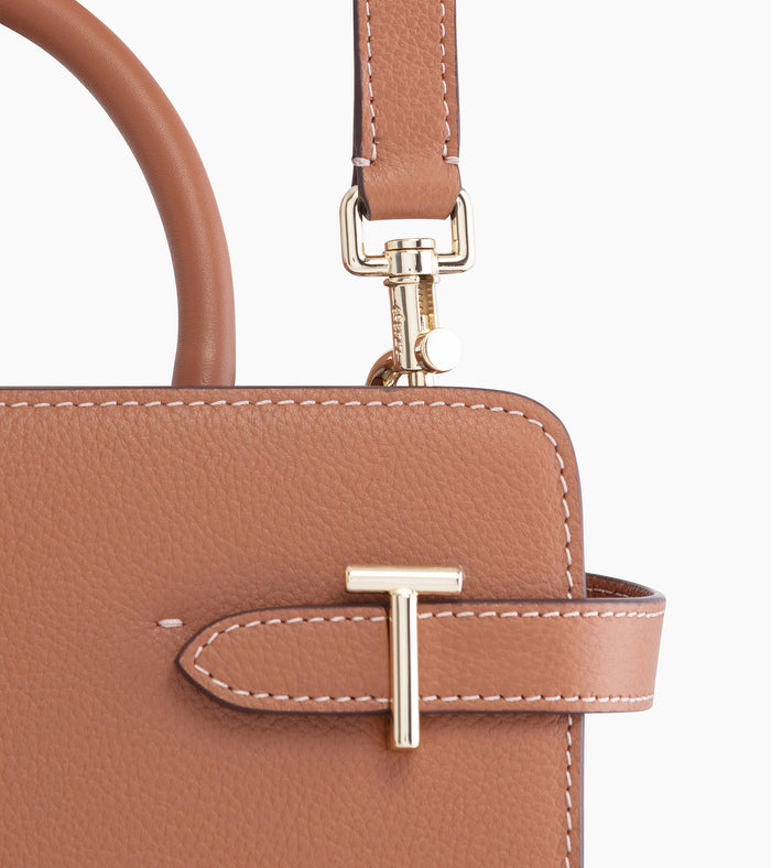 Le Tanneur Sac à Main Moyen Modèle En Cuir Grainé