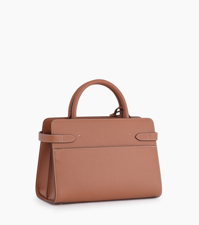 Le Tanneur Sac à Main Moyen Modèle En Cuir Grainé