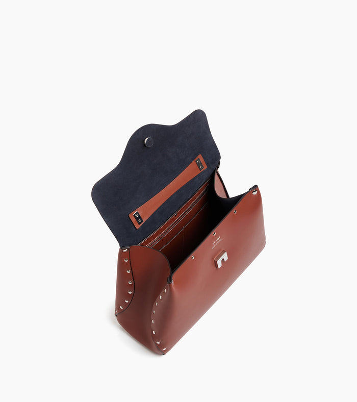 Le Tanneur Sac à Main Moyen Modèle En Cuir Lisse